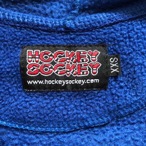 St Louis Blues Hockey Sockey Zip Up One Piece Jumpsuit Fleece Pajama XXS - Picture 5 of 6